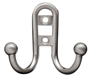 liberty hardware b46115z-sn-c double prong robe hook with ball end, single, satin nickel