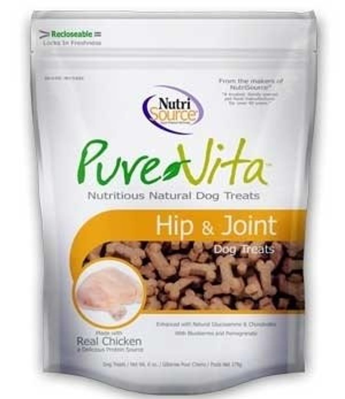 Pure Vita, Dog Treats, Hip & Joint, 6 Oz