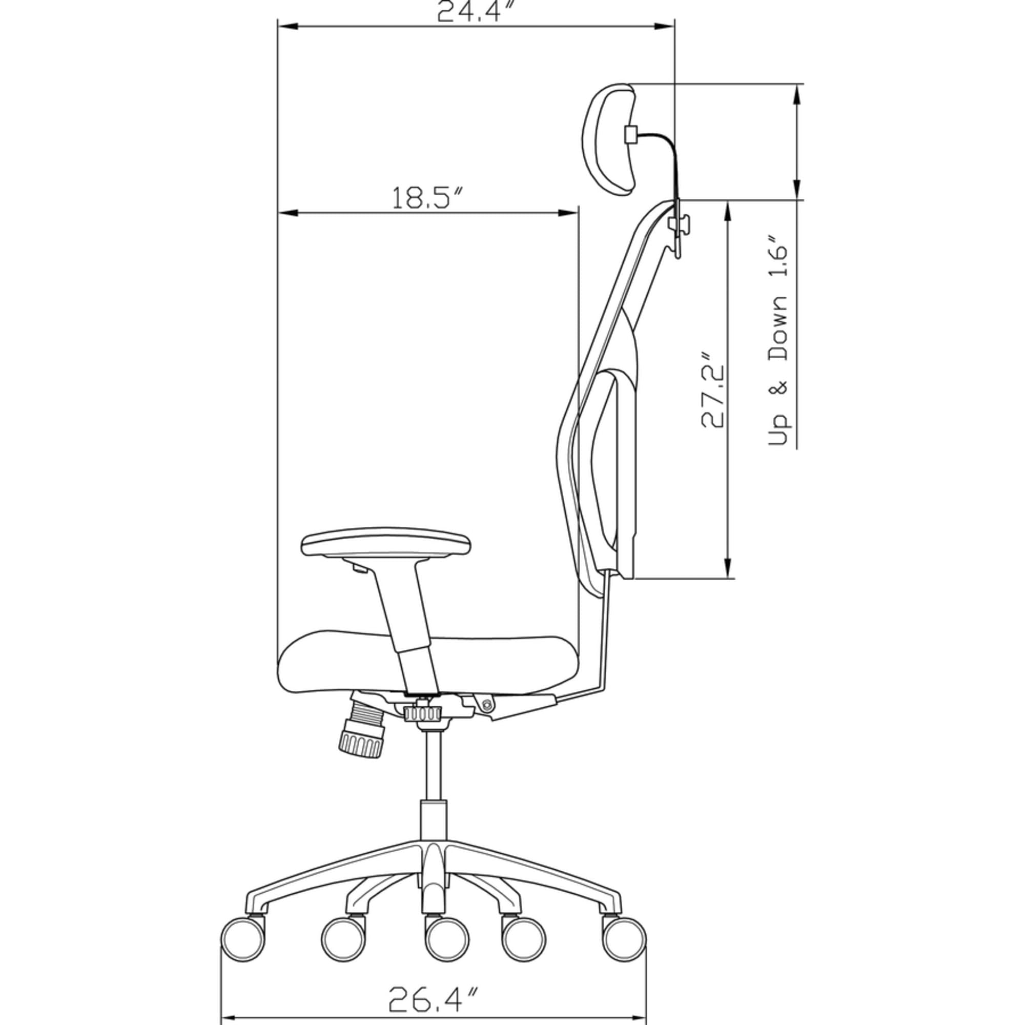 Lorell High Back Executive Chair