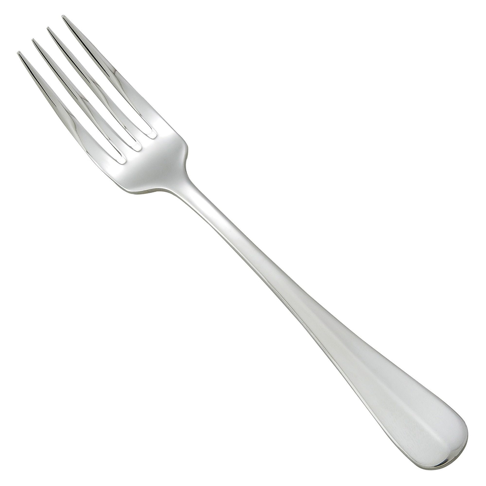 Winco Stanford Stainless-Steel Dinner Fork, Extra Heavyweight, 7.75" (12 Pack)