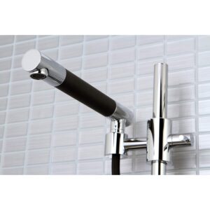 Kingston Brass KS8981DKL Concord Pull-Out Sprayer Kitchen Faucet, 9-1/8", Polished Chrome