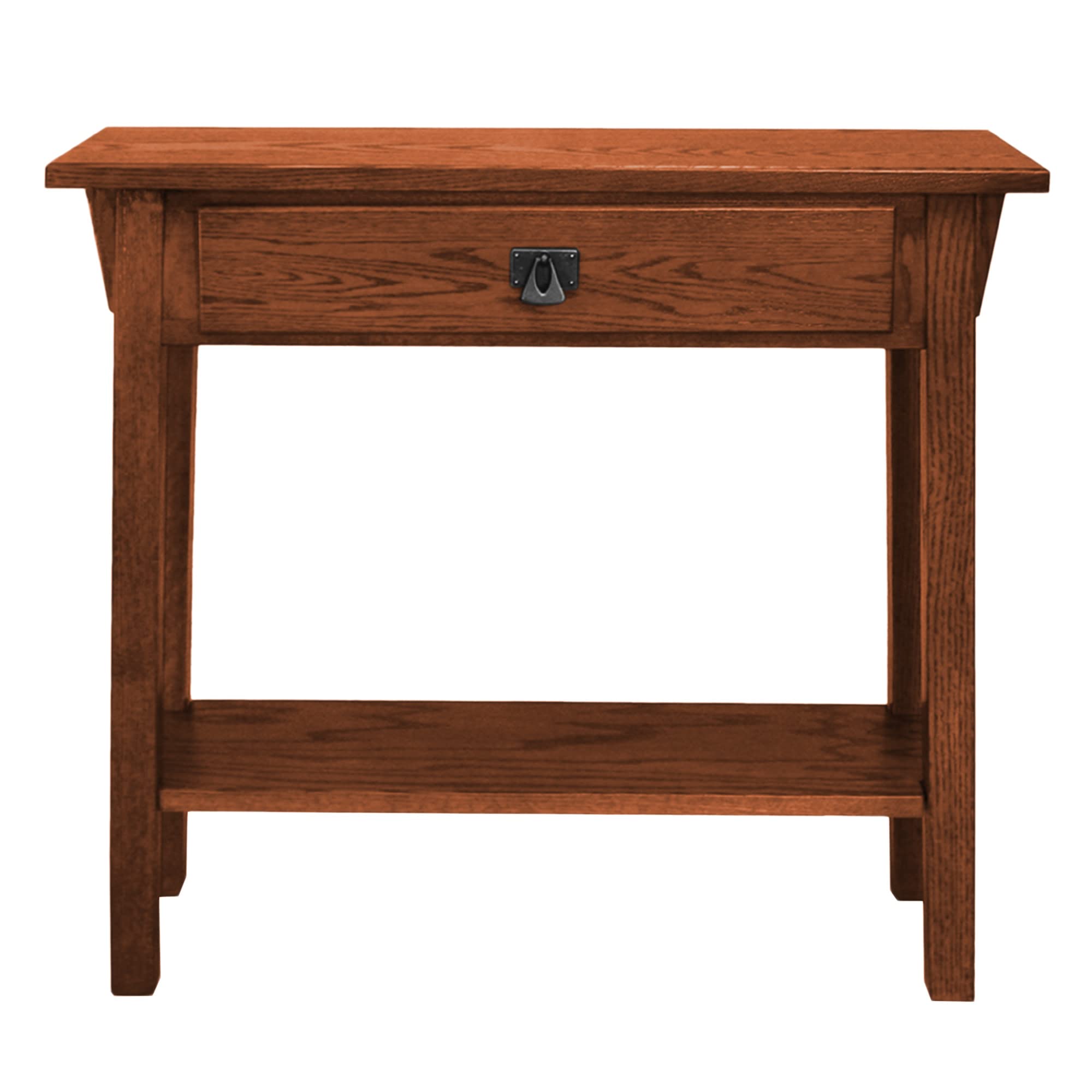 Leick Home 9057-RS Mission Console Entryway, Sofa Table, Made with Solid Wood, for Living Room, Hallway, Office, Bedroom, Russet Finish, 10 in x 30 in x 28