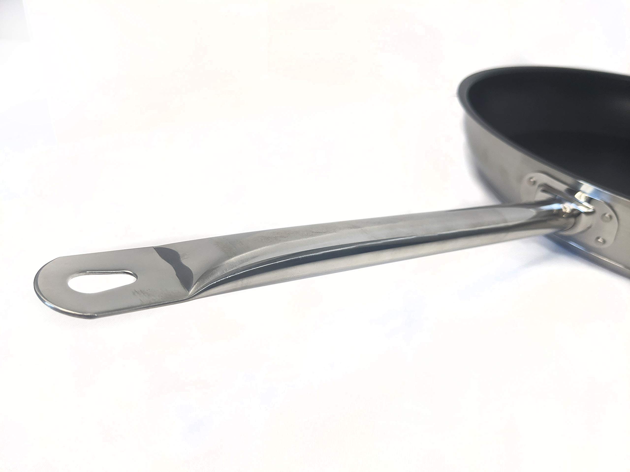 Update International (SFC-11) 11" Induction Ready Excalibur-Coated Stainless Steel Fry Pan