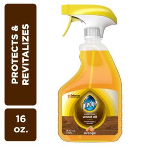 Pledge Wood Oil, Expert Care, Trigger, Orange Scent, 16 Fl Oz (Pack of 1)