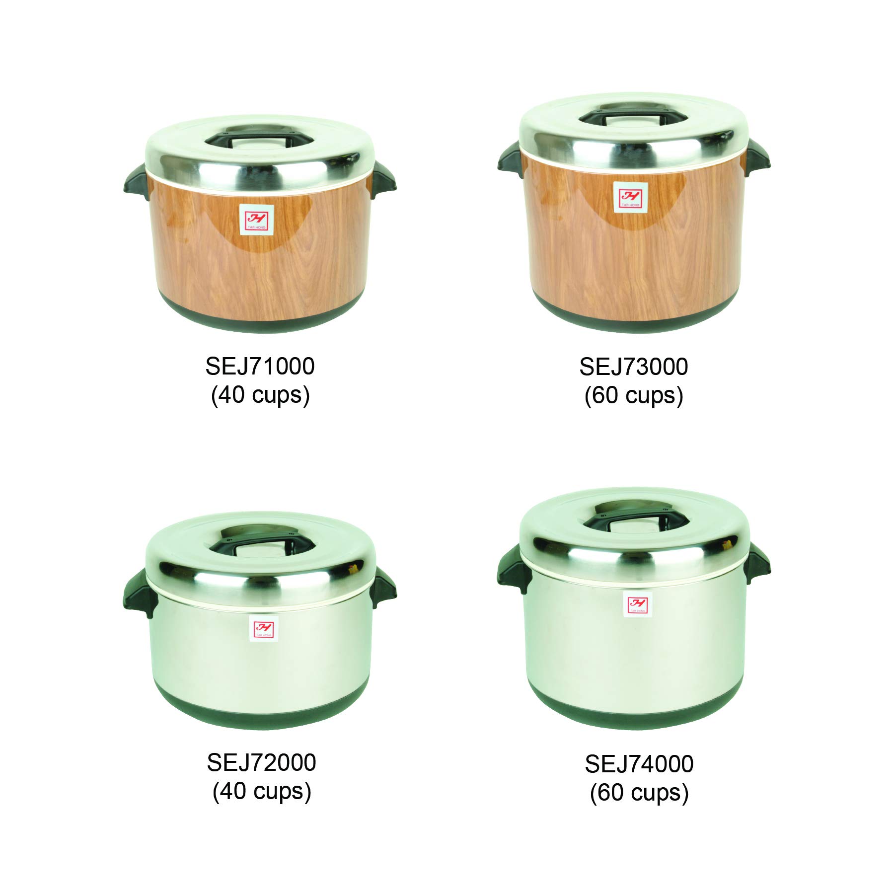 Thunder Group SEJ74000 60-Cup Stainless Steel Insulated Sushi Pot