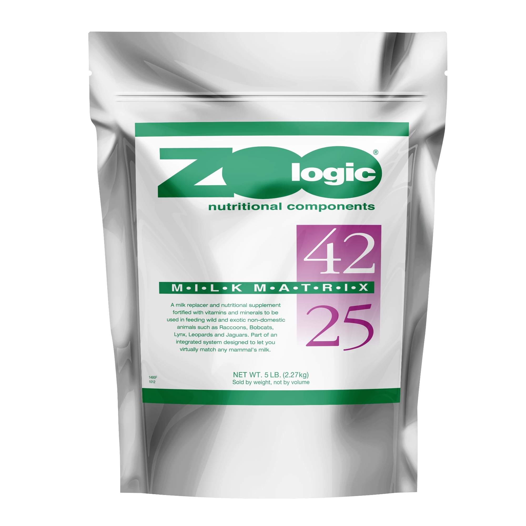 Pet-Ag Zoologic Milk Matrix 42/25 - 5 lb - Milk Protein Powder for Wild & Exotic Non-Domestic Animals