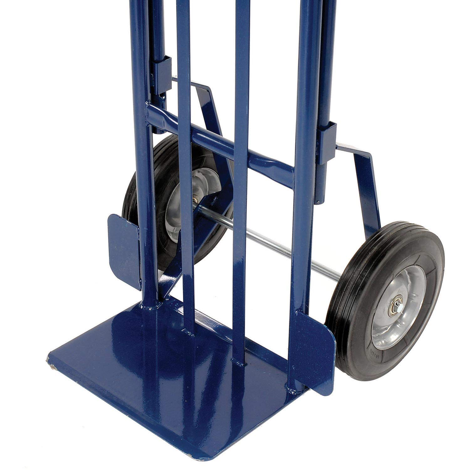 Global Industrial Steel 2-in-1 Convertible Hand Truck with Semi-Pneumatic Wheels