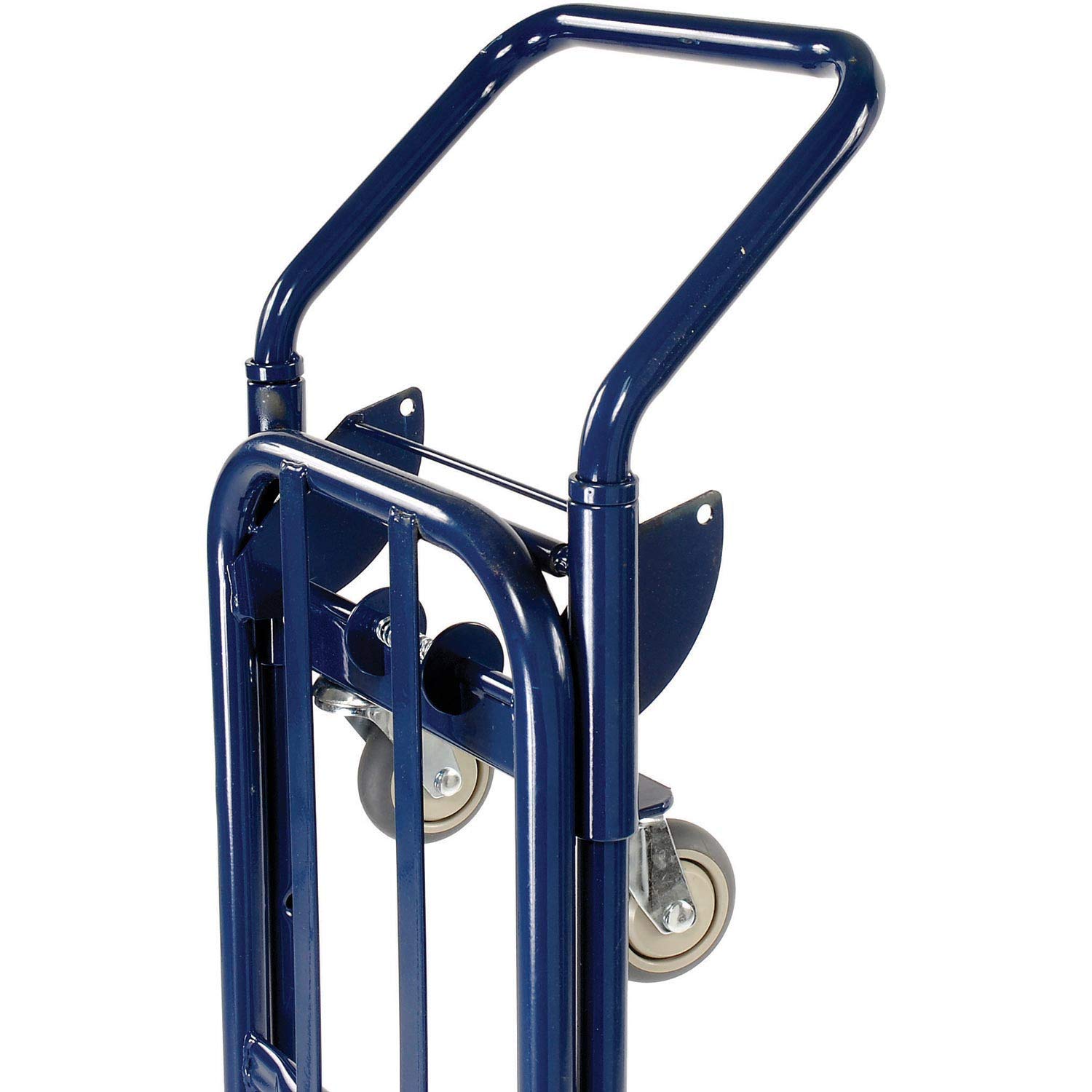 Global Industrial Steel 2-in-1 Convertible Hand Truck with Semi-Pneumatic Wheels