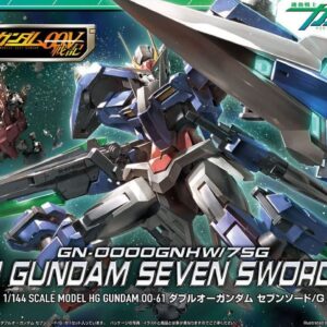 Bandai Hobby #61 00 Gundam Seven Sword/G HG, Bandai Gundam 00 Action Figure