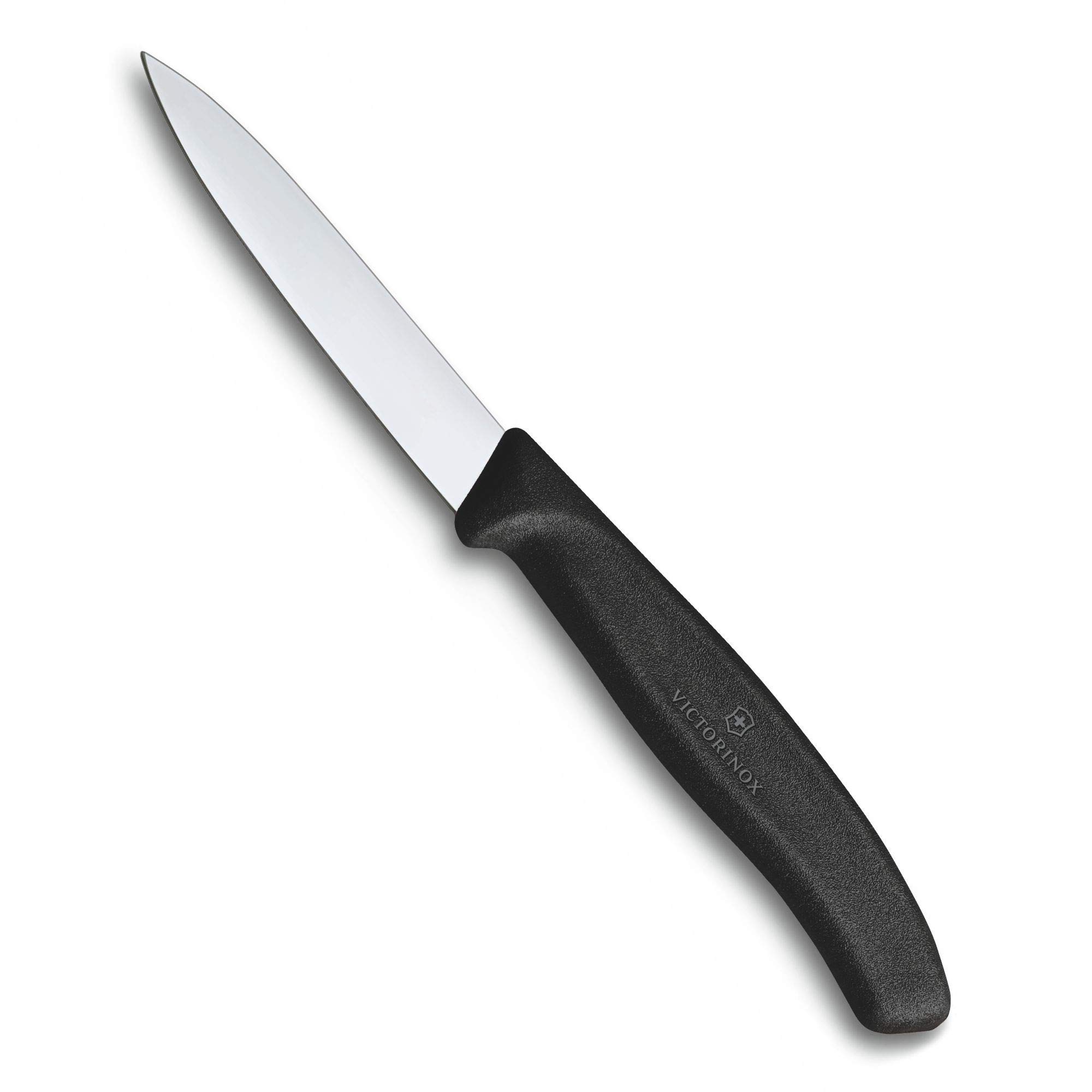 Victorinox VIC-6.7603 Swiss Classic Paring 3¼" Straight Spear Point Blade 5/8" Width at Handle Black