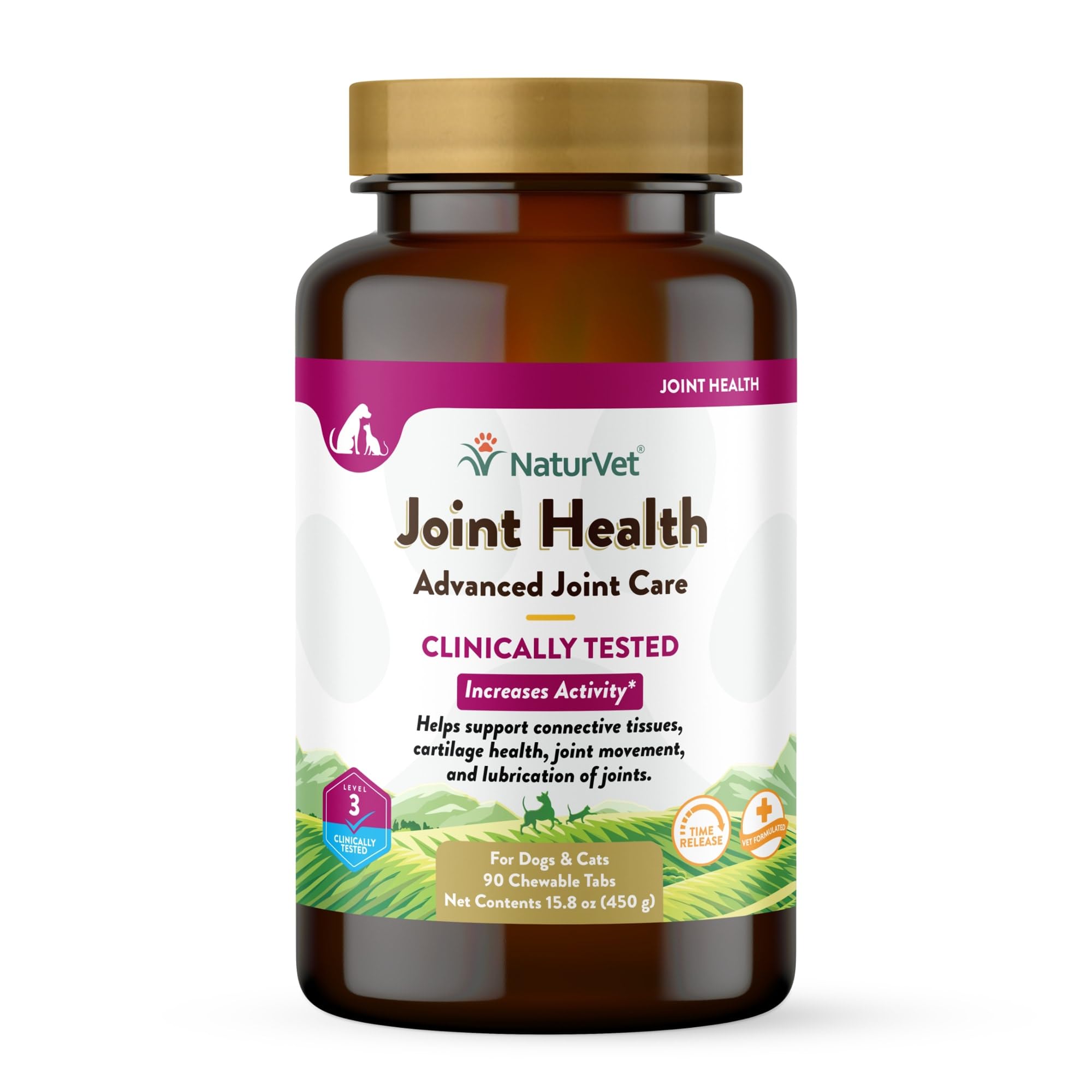 NaturVet Joint Health Time Release Level-3 Supreme Hip & Joint Dog Supplement