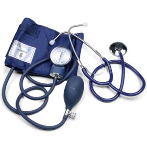 graham-field 100-019la lumiscope blood pressure kit with aneroid sphygmomanometer and stethoscope, large adult cuff