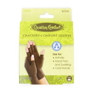 dritz crafters comfort glove, 1 pair, size large