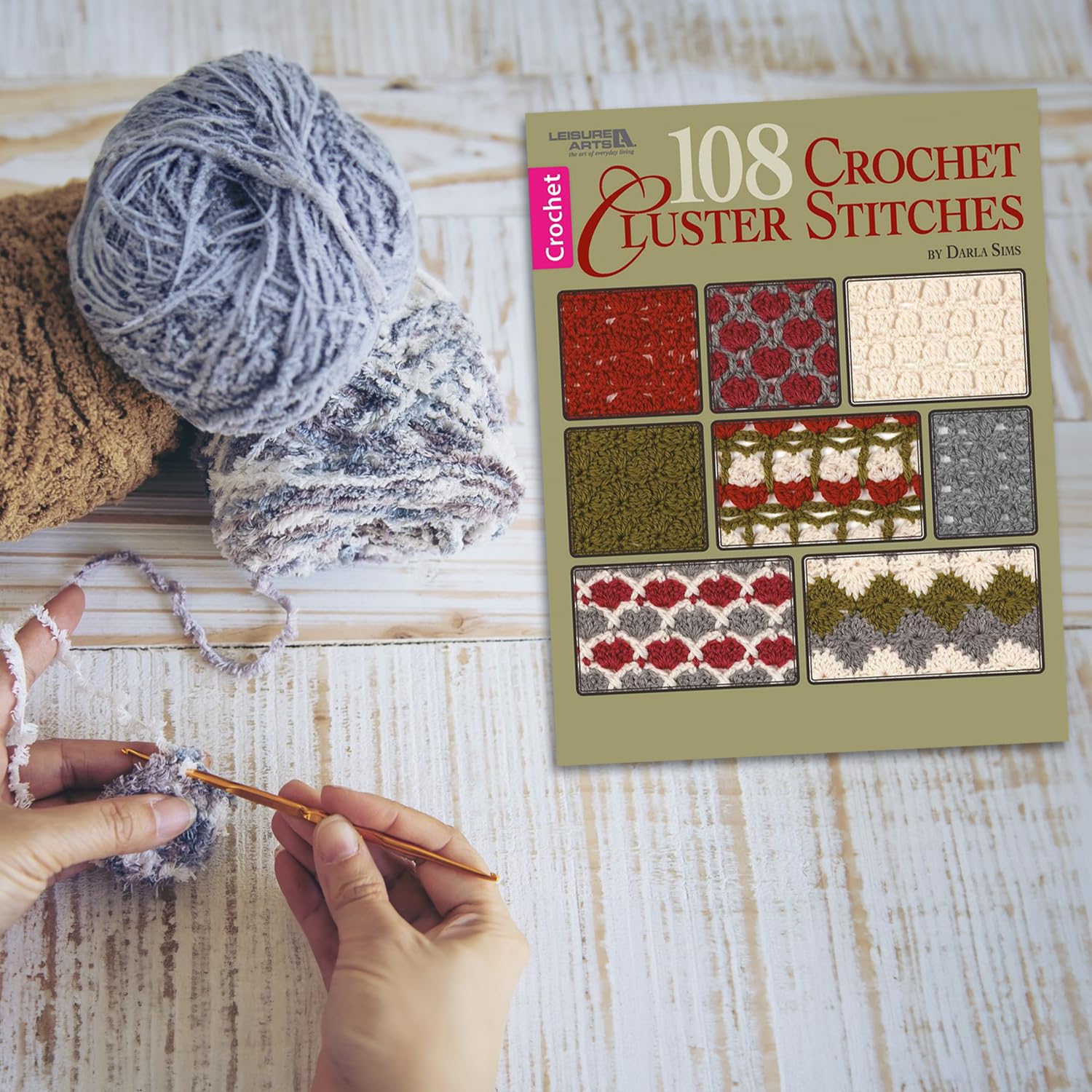 Leisure Arts LEA Crochet Cluster Stitches Bk