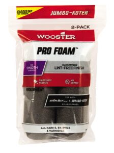 wooster brush rr308-4-1/2 pro foam, 2-pack, 4-1/2-inch