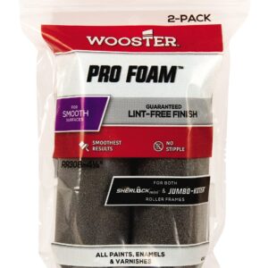 Wooster Brush RR308-4-1/2 Pro Foam, 2-Pack, 4-1/2-Inch