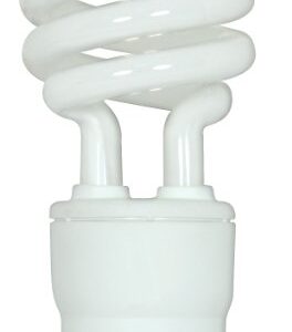 Satco S8205 18 Watt (75 Watt) 1200 Lumens Mini Spiral CFL Soft White 2700K GU24 Base Light Bulb