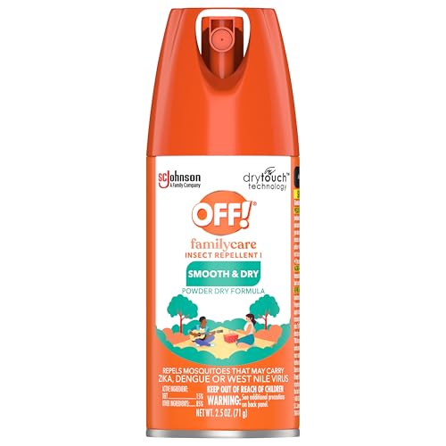 OFF! Family Care Insect & Mosquito Repellent I, Smooth & Dry Bug Spray for the Beach, Backyard, Picnics and More, 2.5 oz. (Pack of 12)