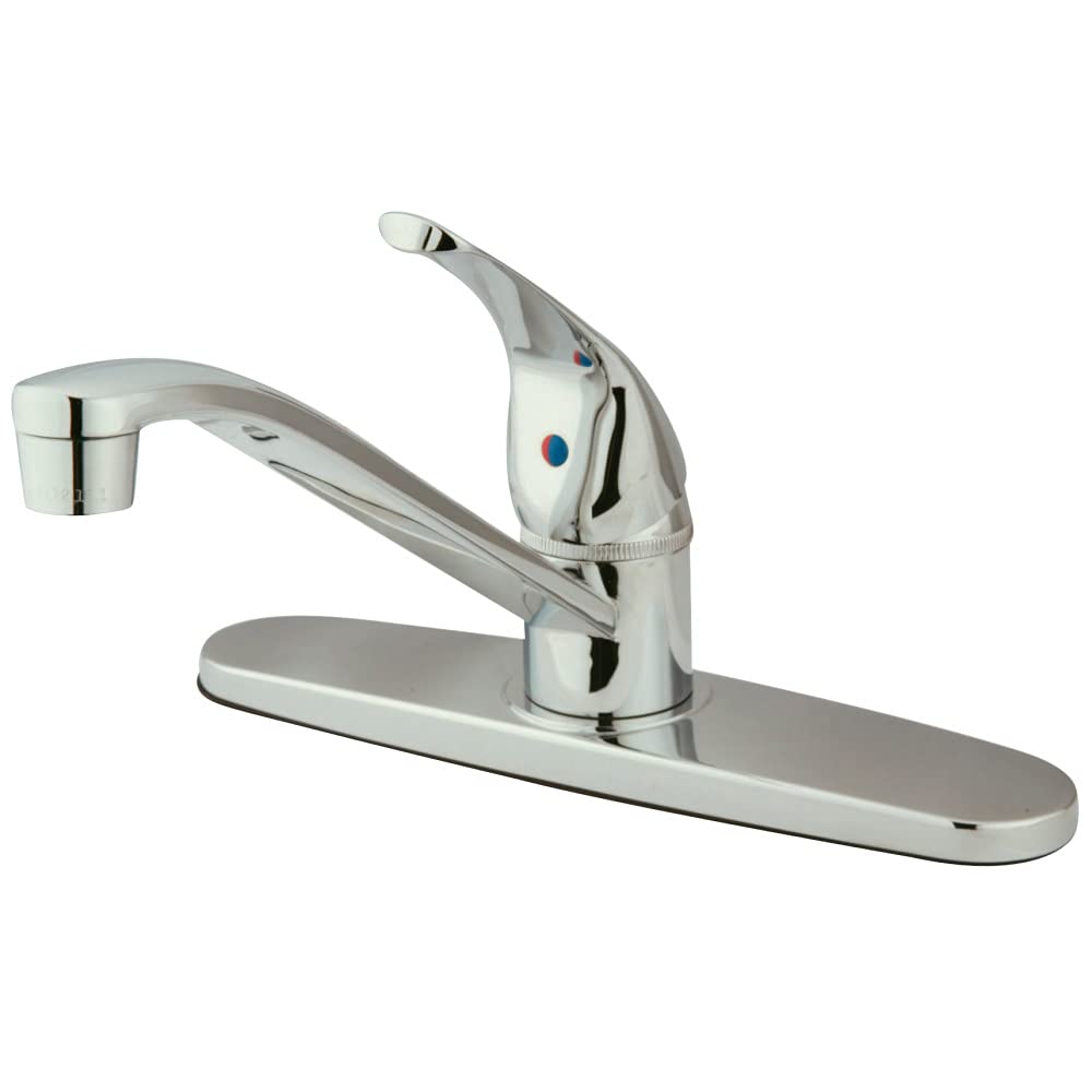 Kingston Brass KB5710 Chatham Single Lever Handle Kitchen Faucet without Sprayer, 8-Inch, Polished Chrome