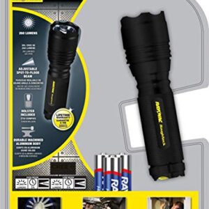 Rayovac Roughneck LED Flashlight, Bright Flashlight for Running, Camping Gear and Emergencies, EDC Flashlight with Holster and AAA Batteries Included, Pack of 1