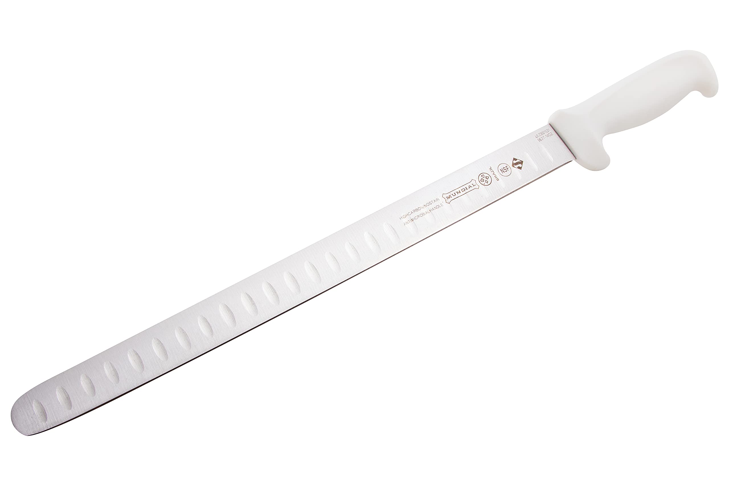 Mundial 14-Inch Hollow Edge Slicing Knife, White