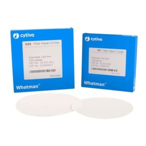 whatman 10311812 quantitative filter paper circles, 4-7 micron, grade 597, 150mm diameter (pack of 100)