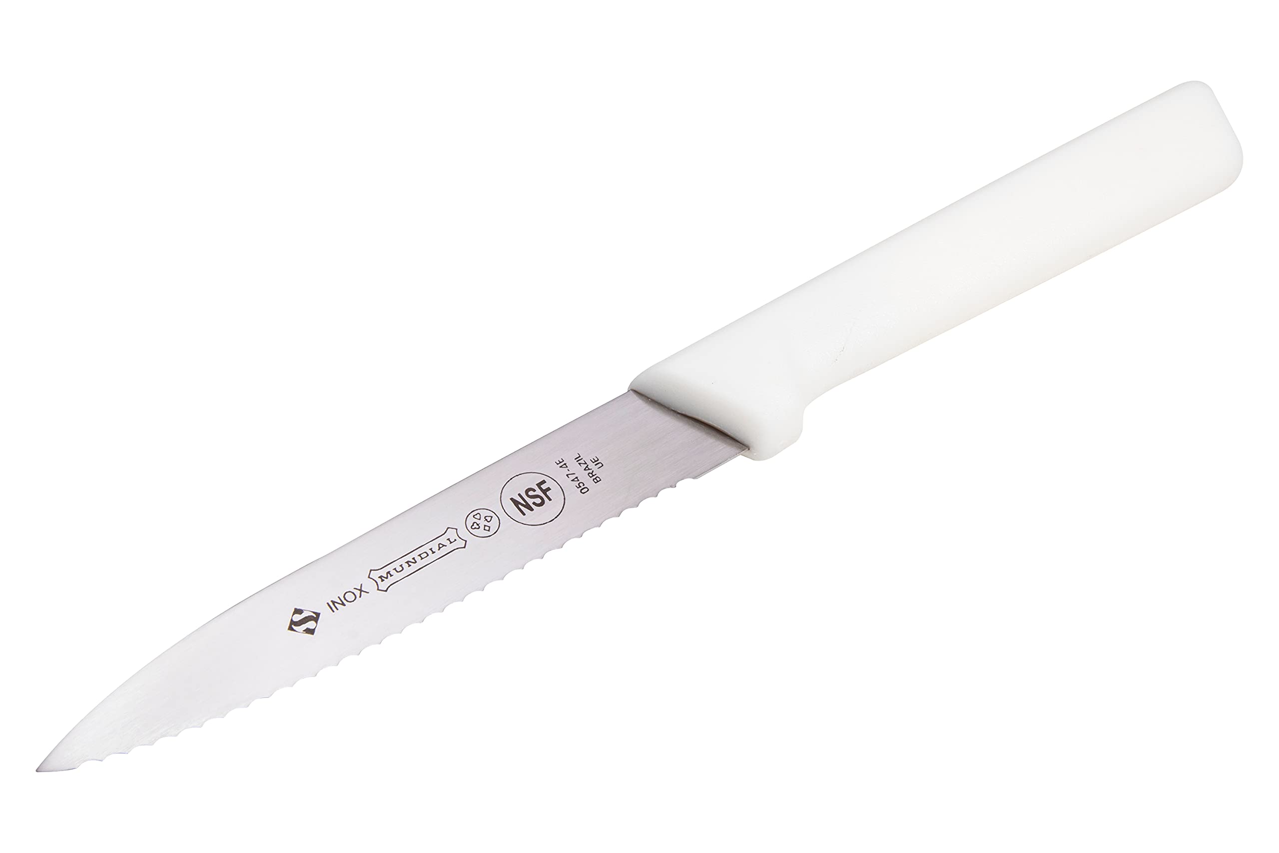 Mundial SCW0547-4E - 4 in Serrated Paring Knife, Set of 3 with White Handle