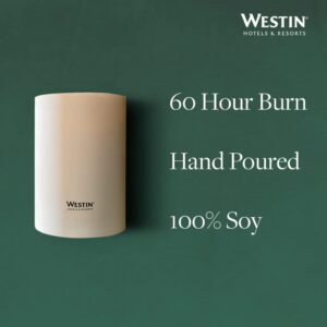 Westin White Tea Candle - Hand-Poured, Soy Candle with Signature White Tea Scent -12.5 oz.