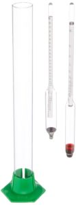 fastrack hydrometer kit - triple-scale hydrometer alcohol 0-200 proof and tralle hydrometer with test jar - accurately test your liquor alcohol, abv and gravity of your wine, beer, mead or kombucha