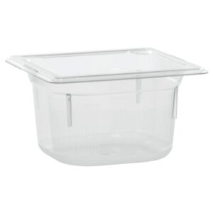 Vollrath Clear 1/6 Size Super Pan 3 1.6 Qt. Plastic Pan