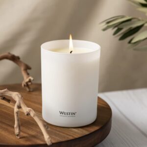 Westin White Tea Candle - Hand-Poured, Soy Candle with Signature White Tea Scent -12.5 oz.