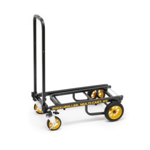 Rock-N-Roller R2RT (Micro) 8-in-1 Folding Multi-Cart/Hand Truck/Dolly/Platform Cart/26" to 39" Telescoping Frame/350 lbs. Load Capacity, Black