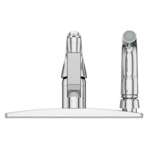 Pfister Pfirst Series 1-Handle Kitchen Faucet with Side Spray, Polished Chrome