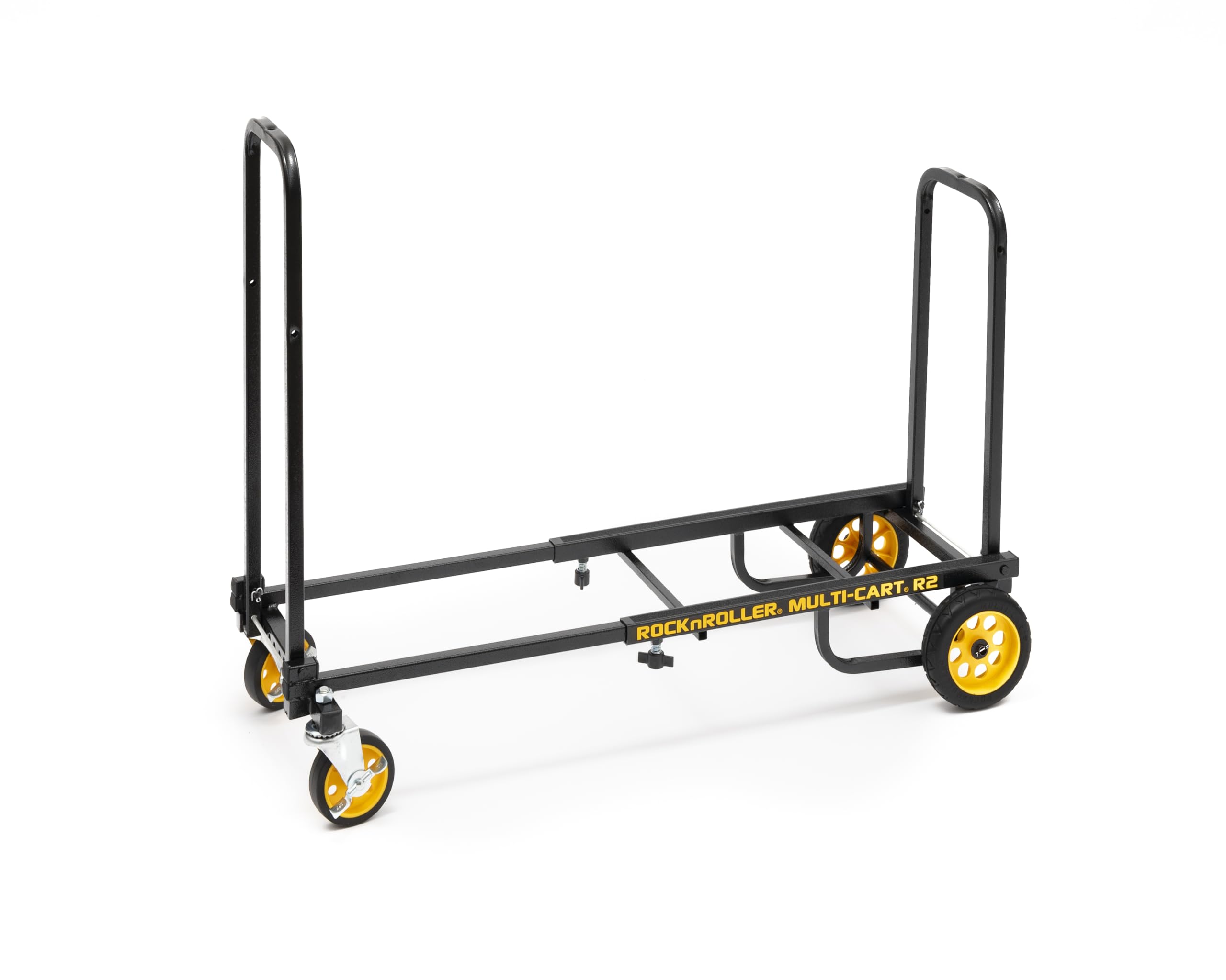 Rock-N-Roller R2RT (Micro) 8-in-1 Folding Multi-Cart/Hand Truck/Dolly/Platform Cart/26" to 39" Telescoping Frame/350 lbs. Load Capacity, Black