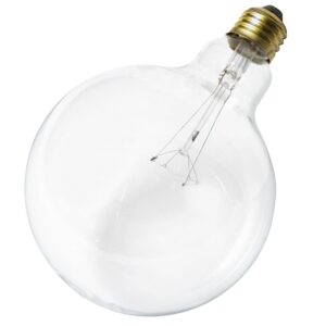 satco s3011 120v medium base 40-watt g40 light bulb, clear