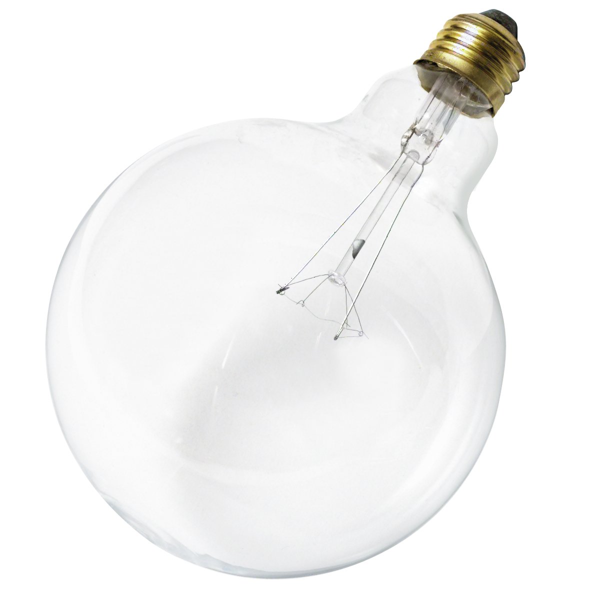 Satco S3011 120V Medium Base 40-Watt G40 Light Bulb, Clear