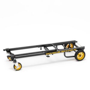 Rock-N-Roller R2RT (Micro) 8-in-1 Folding Multi-Cart/Hand Truck/Dolly/Platform Cart/26" to 39" Telescoping Frame/350 lbs. Load Capacity, Black