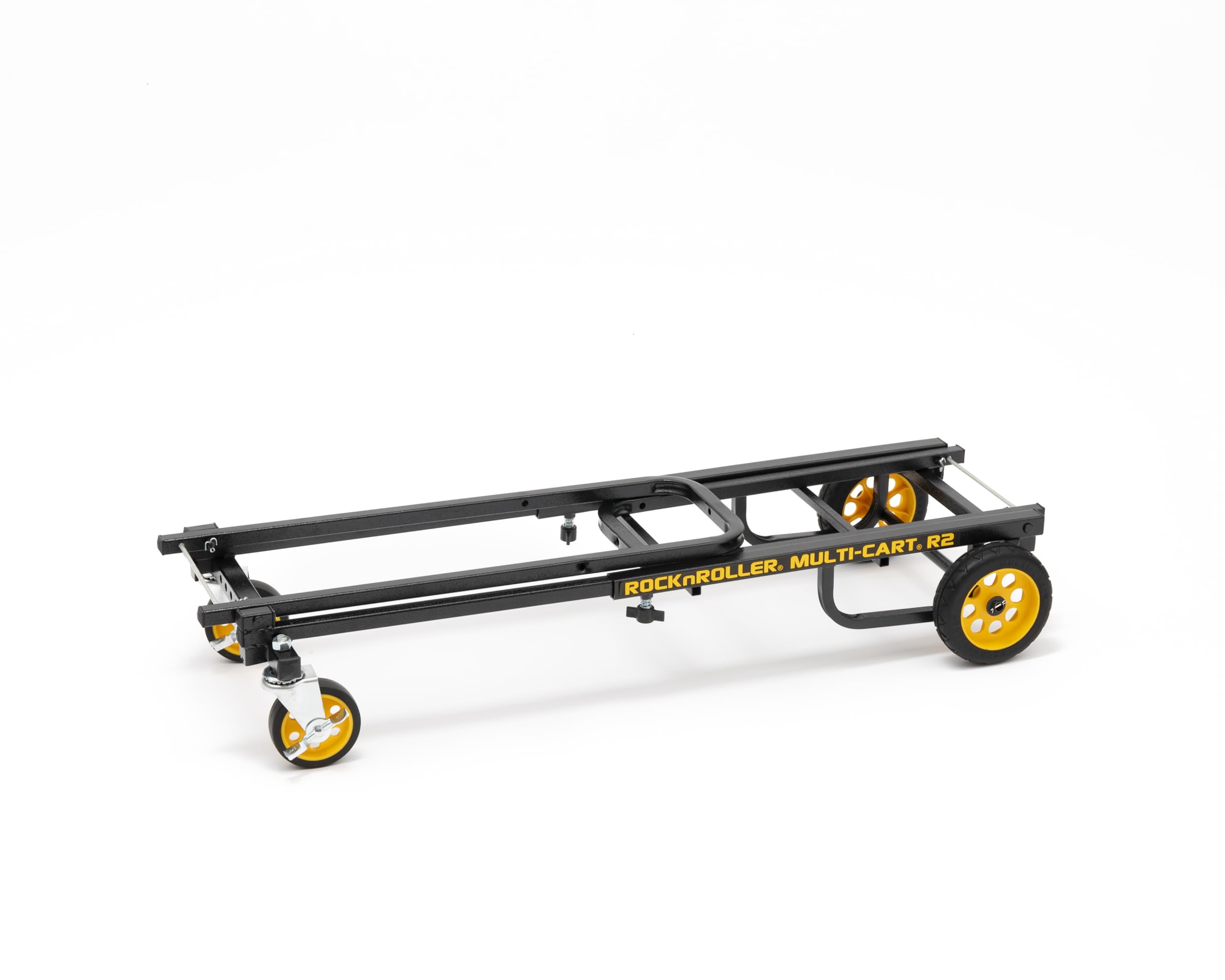 Rock-N-Roller R2RT (Micro) 8-in-1 Folding Multi-Cart/Hand Truck/Dolly/Platform Cart/26" to 39" Telescoping Frame/350 lbs. Load Capacity, Black