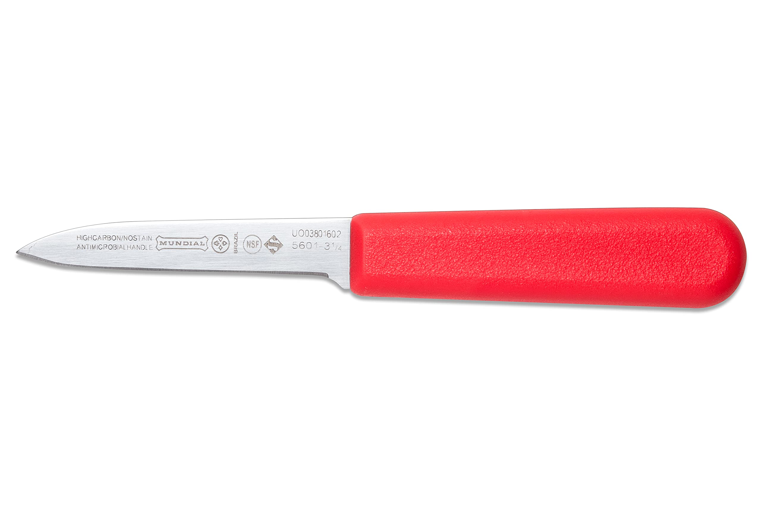 Mundial 3-1/4-Inch Paring Knife Collection, Set of 3, Red, Blue and White