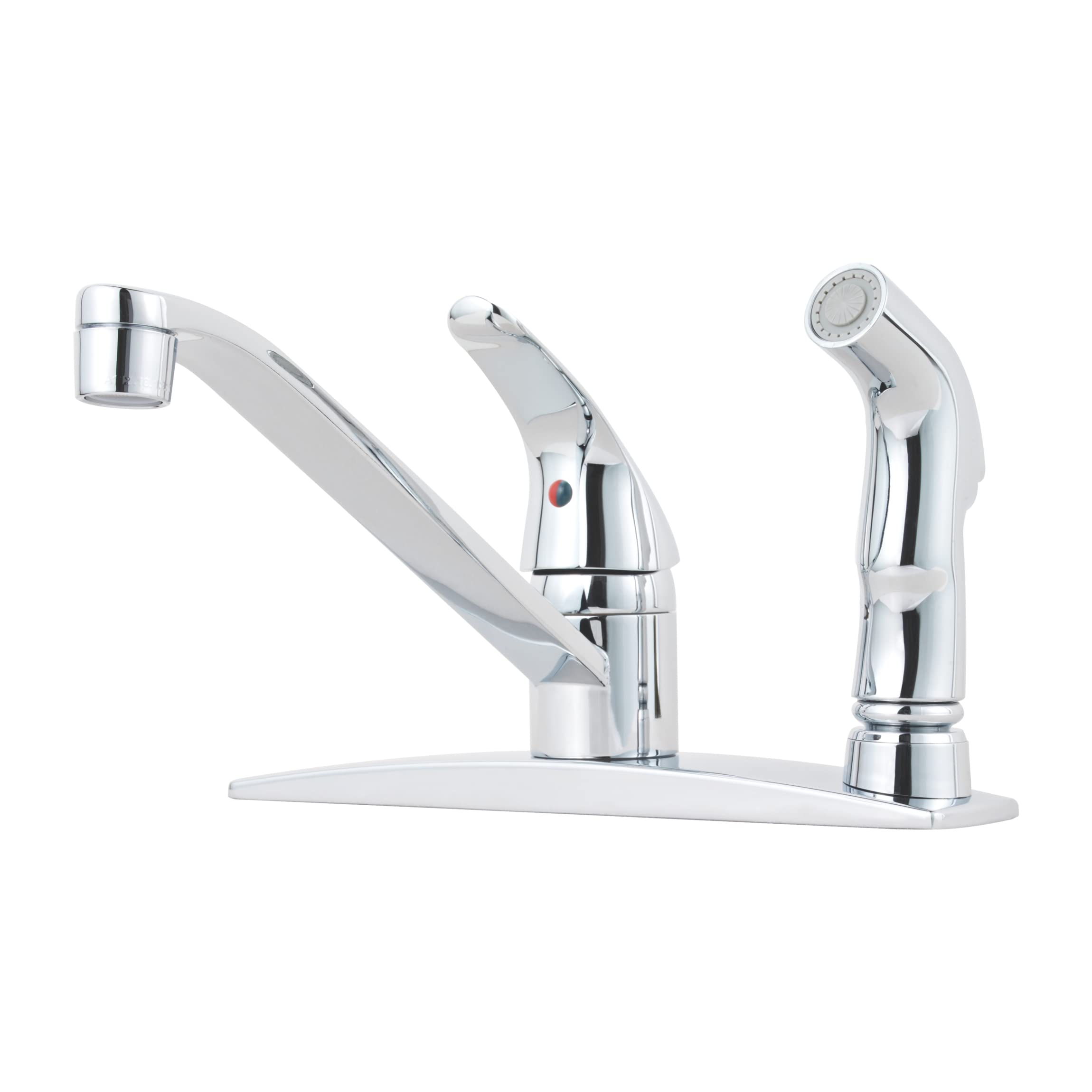 Pfister Pfirst Series 1-Handle Kitchen Faucet with Side Spray, Polished Chrome