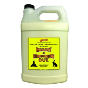 Rabbit & Groundhog Repellent: Rabbit Out 1 Gallon Concentrate