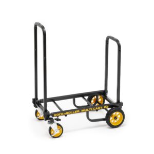 Rock-N-Roller R2RT (Micro) 8-in-1 Folding Multi-Cart/Hand Truck/Dolly/Platform Cart/26" to 39" Telescoping Frame/350 lbs. Load Capacity, Black