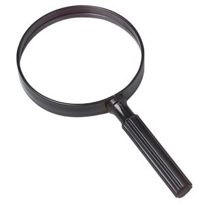 u.s. toy us toy one jumbo 9" plastic magnifying glass, black