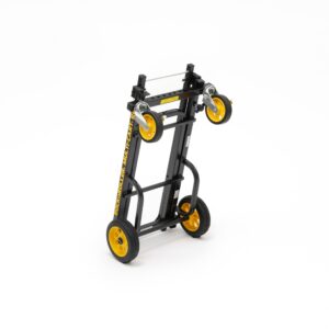 Rock-N-Roller R2RT (Micro) 8-in-1 Folding Multi-Cart/Hand Truck/Dolly/Platform Cart/26" to 39" Telescoping Frame/350 lbs. Load Capacity, Black