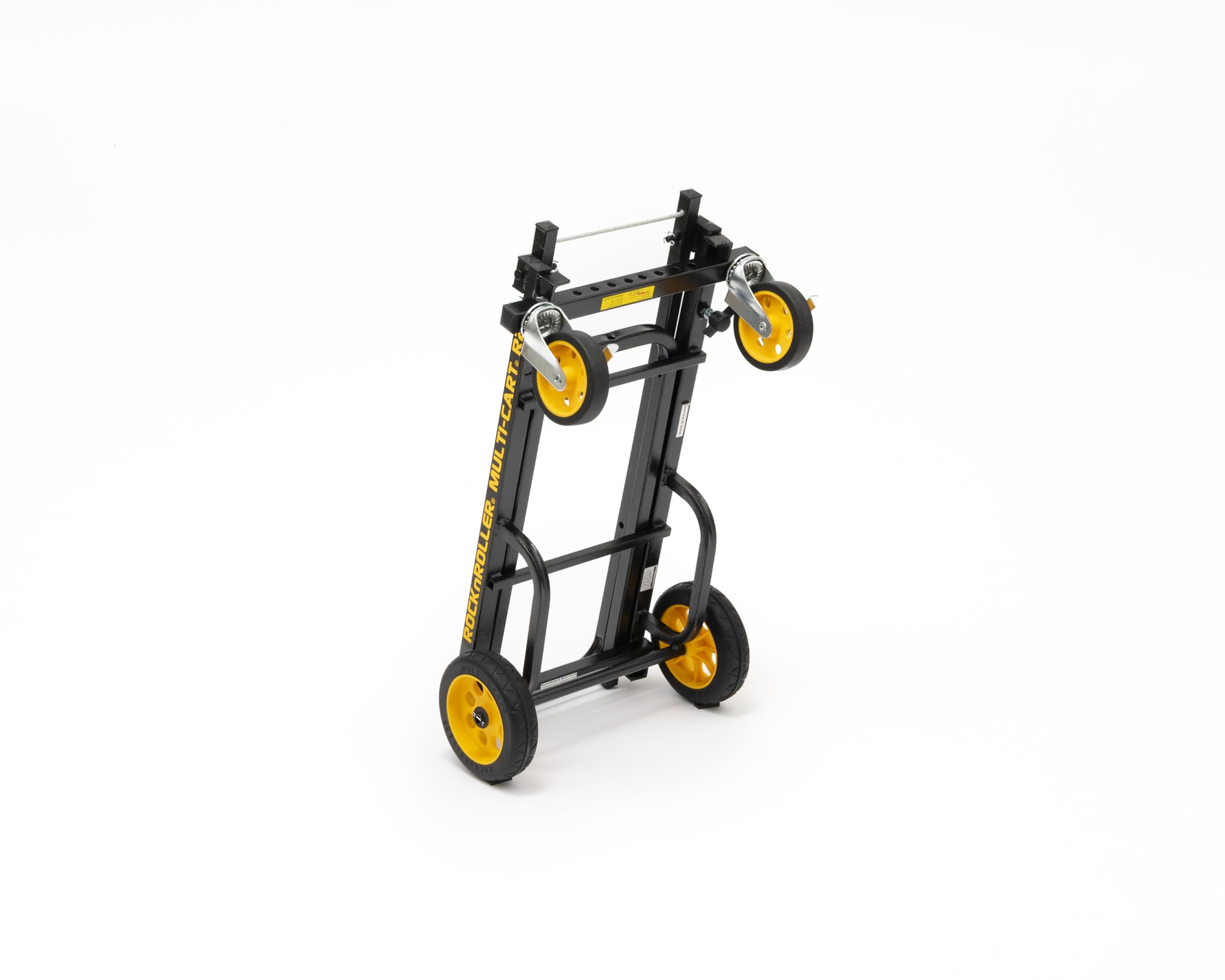 Rock-N-Roller R2RT (Micro) 8-in-1 Folding Multi-Cart/Hand Truck/Dolly/Platform Cart/26" to 39" Telescoping Frame/350 lbs. Load Capacity, Black