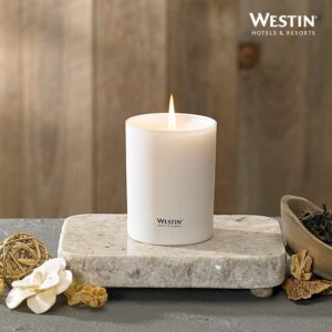 Westin White Tea Candle - Hand-Poured, Soy Candle with Signature White Tea Scent -12.5 oz.