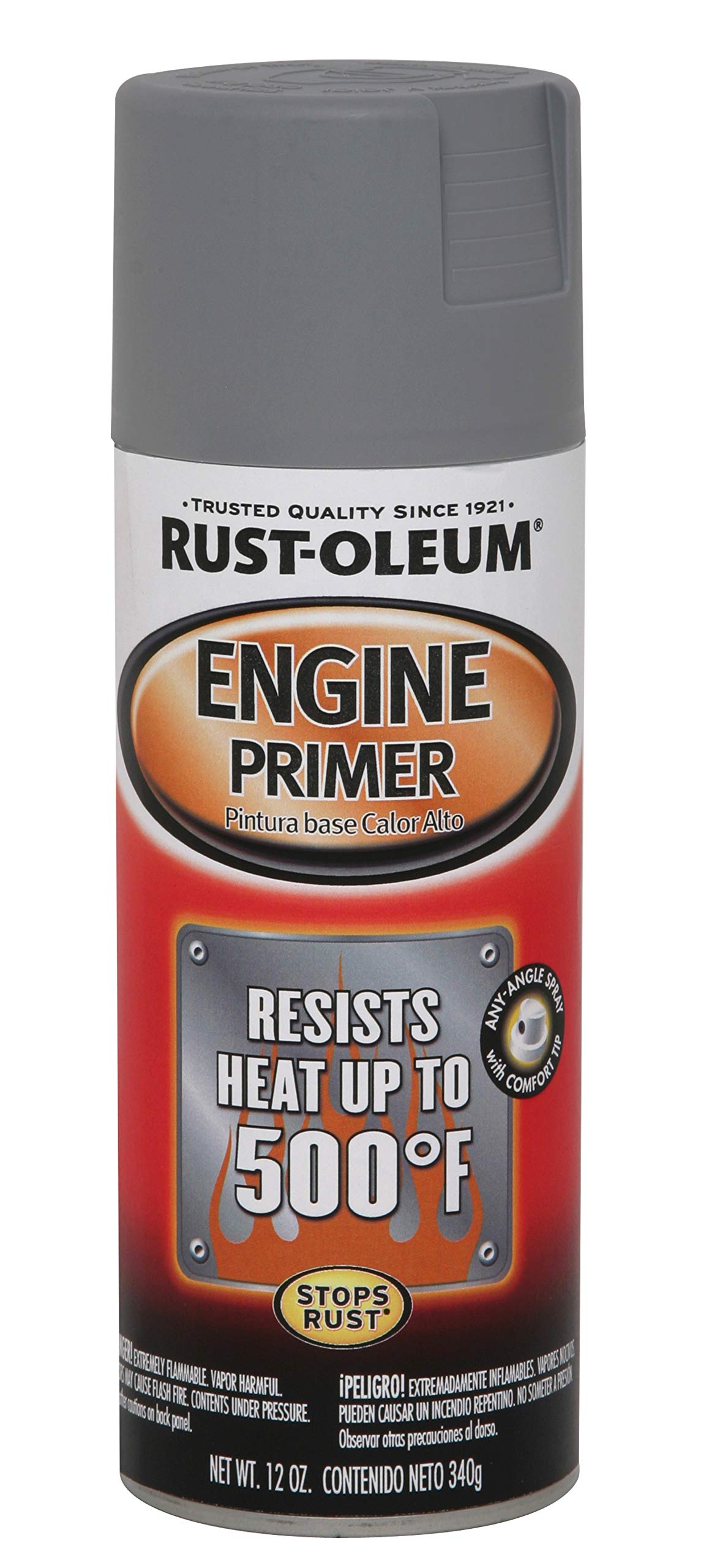 Rust-Oleum 249410 Automotive Engine Primer Spray Paint, 12 Fl Oz (Pack of 1), Gray, 11