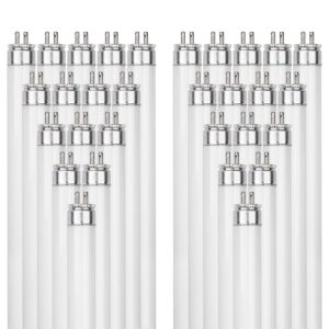 sunlite f54t5/850/ho 4 foot t5 linear fluorescent lamp, 54 watts, 5000 lumens, 5000k daylight, miniature g5 bi-pin base, rohs compliant, high performance straight tube, 40 pack