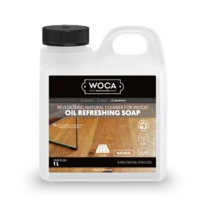 woca oil refreshing soap, natural 1l - concentrated wood cleaner for oil finished hardwood floors, tables, millwork, cutting boards, countertops and butcher block