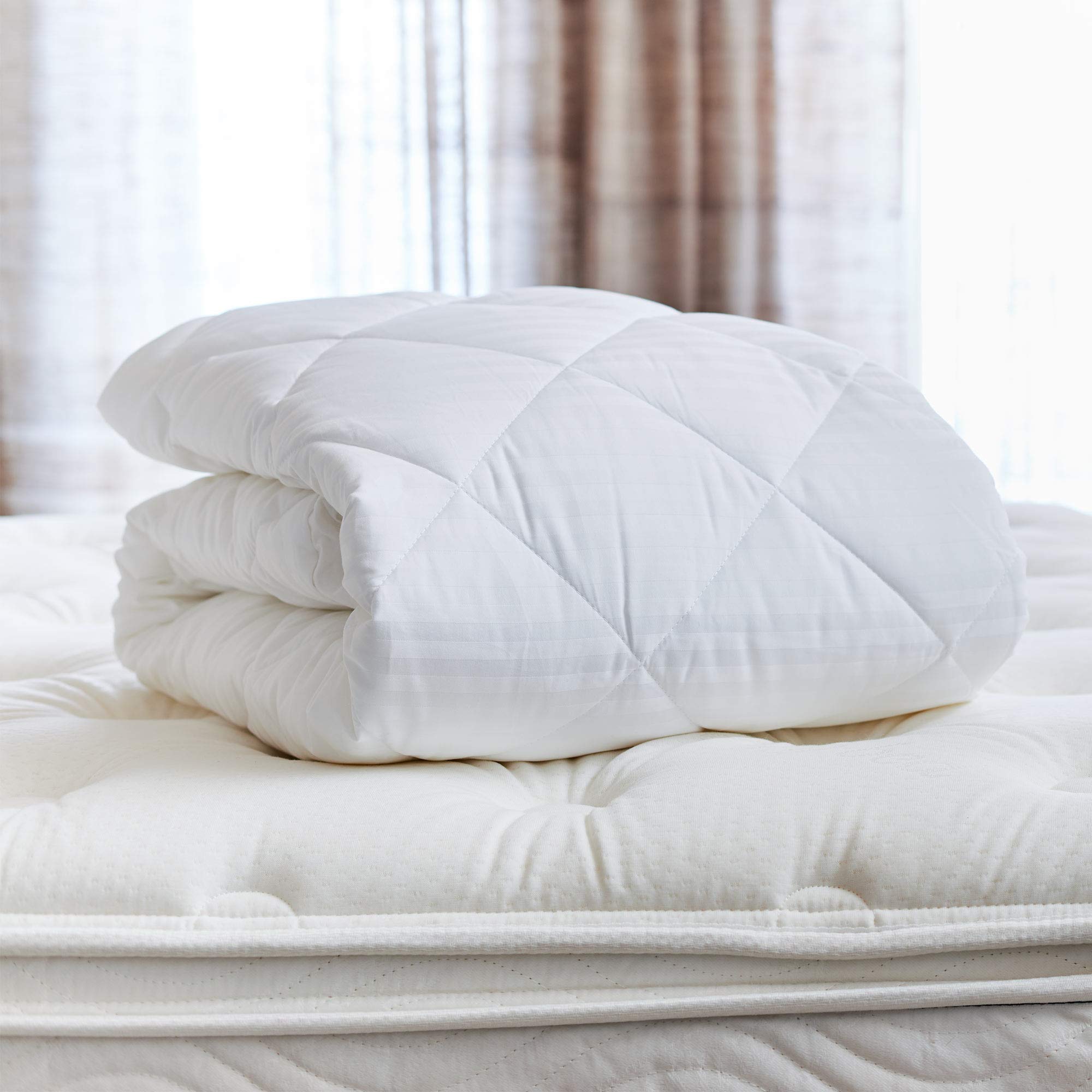 Westin Mattress Pad - Plush Quilted Mattress Topper with Deep Fitted Sides - King (78" x 80" x 18")